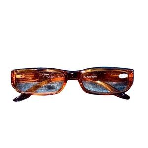 Joy Mangano New York Brown gradient Rectangular readers +2.50